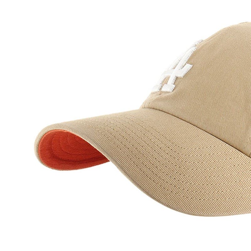 47 '47 Los Angeles Dodgers Ballpark Clean Up Dad Hat Baseball Cap - Khaki - Image 3